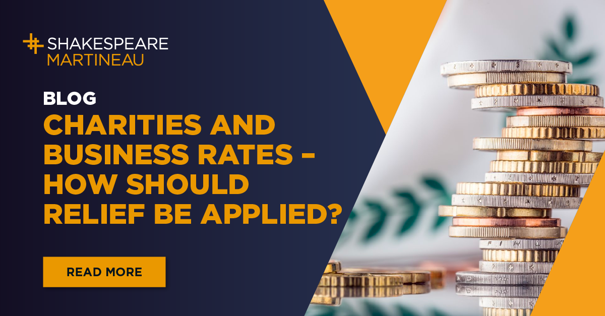 Charities and Business Rates How Should Relief be Applied