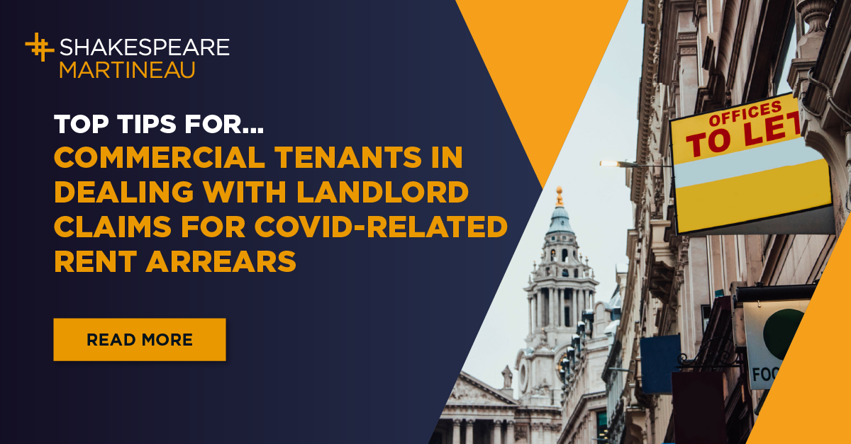 Top tips for commercial tenants in dealing with landlord claims for