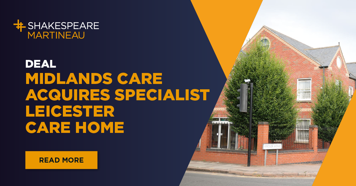 Midlands Care acquires specialist Leicester care home Shakespeare
