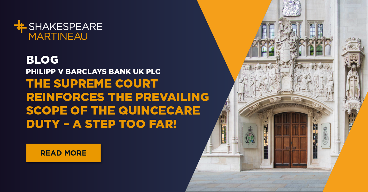 The Quincecare Duty Explained: Philipp v Barclays Bank [2023] UKSC 25